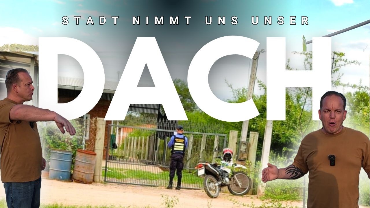 Polizei rückt an | Sie nehmen uns unser Dach weg