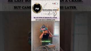 He lost both of his legs in a crash but came back 11 months later #shorts #motivational