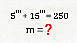 Japanese | Can you solve this? | Find m=? | Math Olympiad
