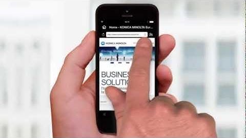 Konica Minolta - PageScope Mobile Funções Impressão para iPhone/iPad