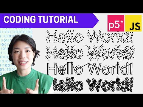 p5.js Coding Tutorial | Intro to textToPoints (Kinetic Typography)