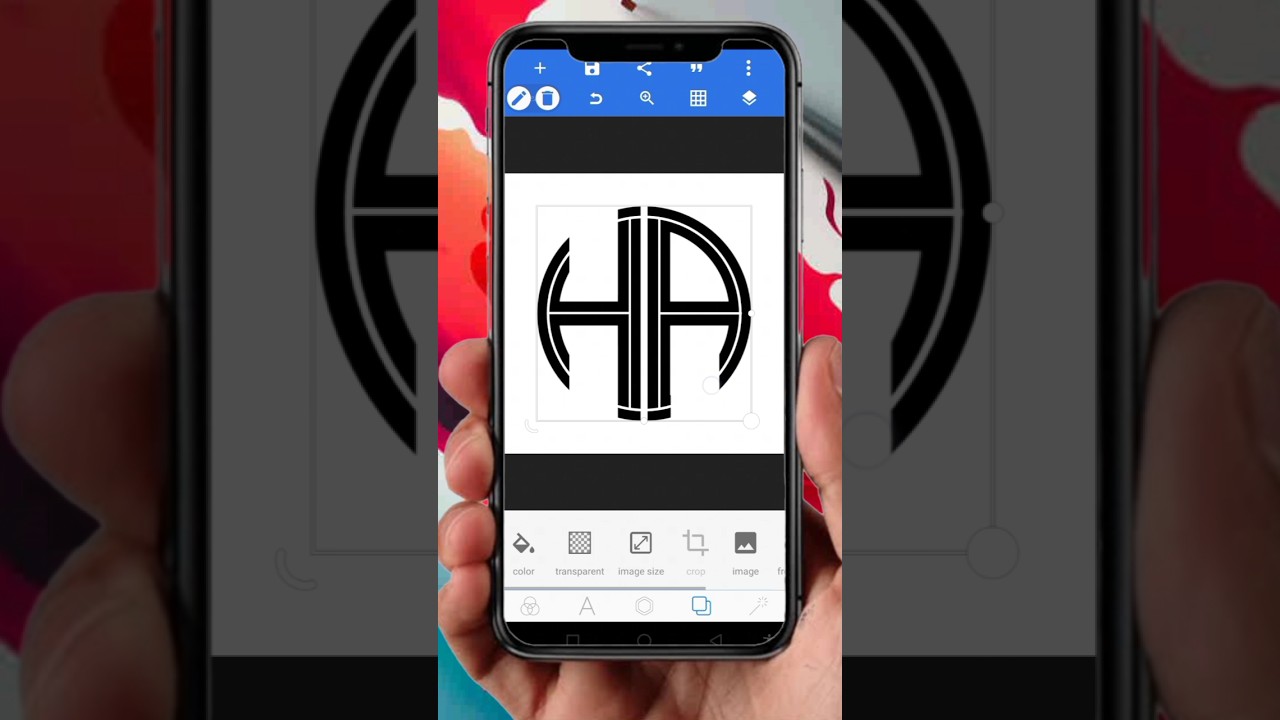 Create H+A amazing logo design in pixellab||#virtualtutorial #pixellab #amazingdesign #shorts