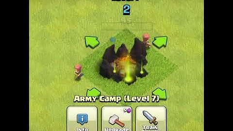Upgrading Army Camp Lv1 to Lev11 | Clash of clans Upgrading