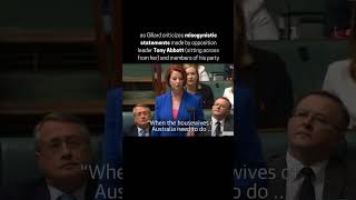 Celebrity Julia Gillard’s Speech on Misogyny Wealth