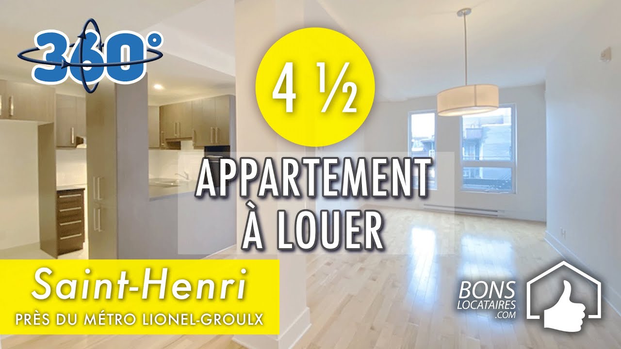 Apartment Tour Visite virtuelle 360° / Appartement à louer SaintHenri