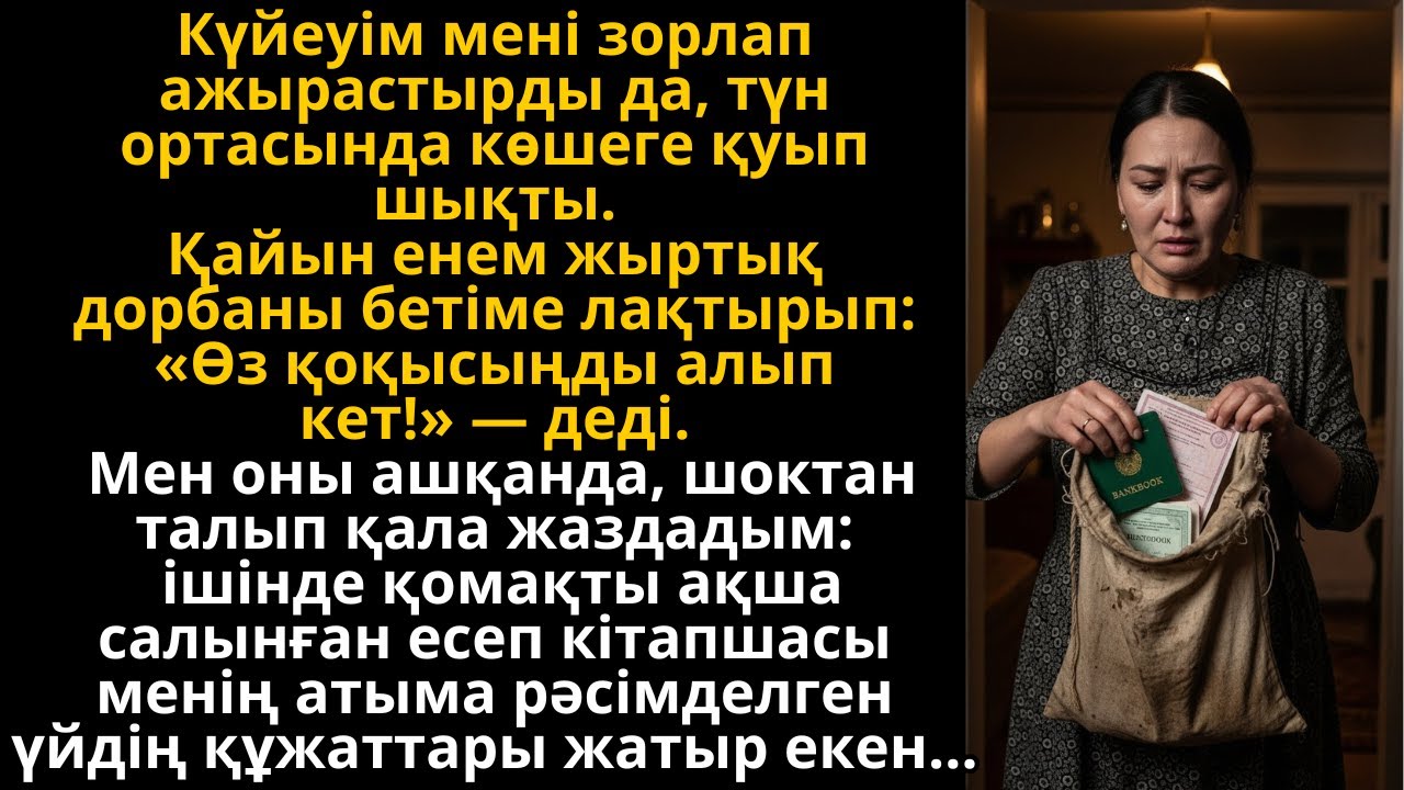 Қайын енем мені қоқыспен бірге көшеге тастады, бірақ олар бір шындықты білмеді… | Жаңа әңгіме