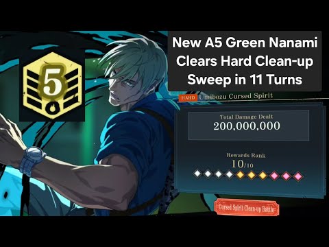 New A5 Green Nanami Clears Hard Clean-Up Sweep in 11 Turns