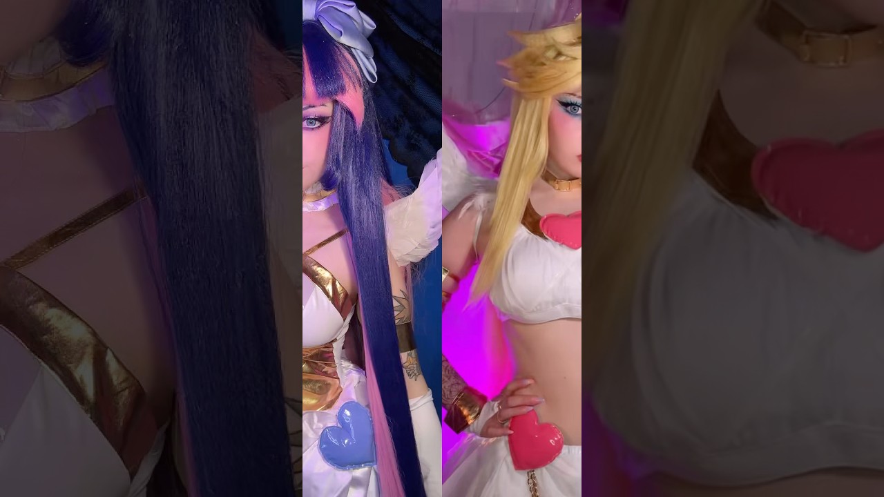 we’re angels 🤓👆 #cosplay #mak#paswg #pantyandstocking #stocking #anime