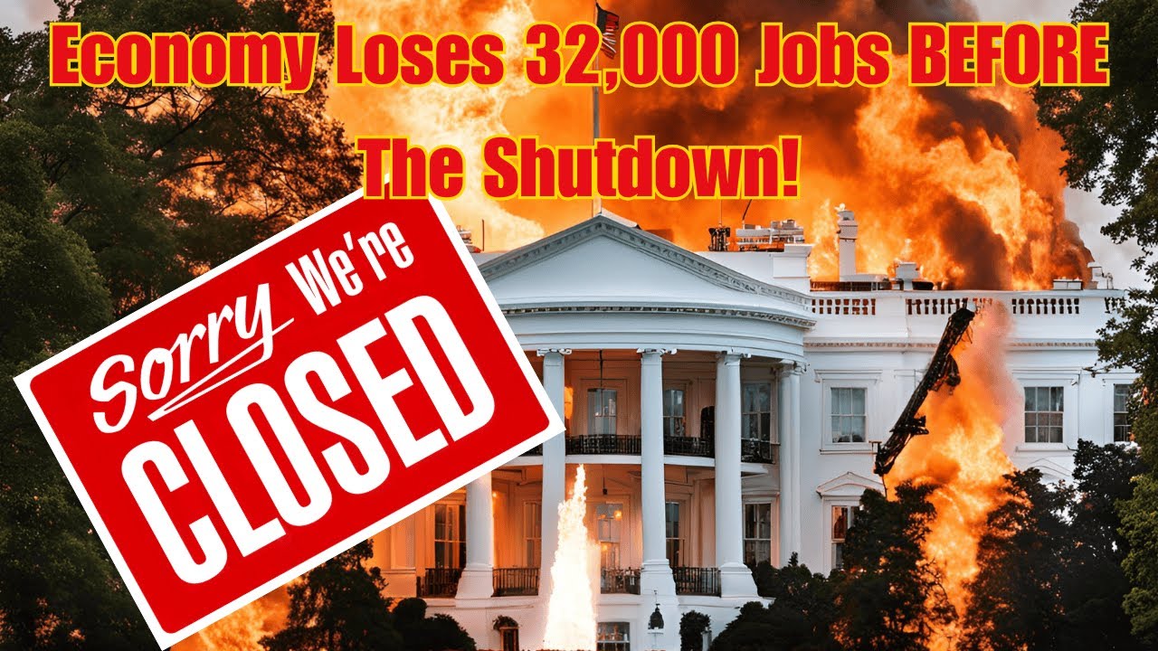 Coffee With Texas Paul!  Economy Loses 32,000 Jobs BEFORE The Government Shutdown!