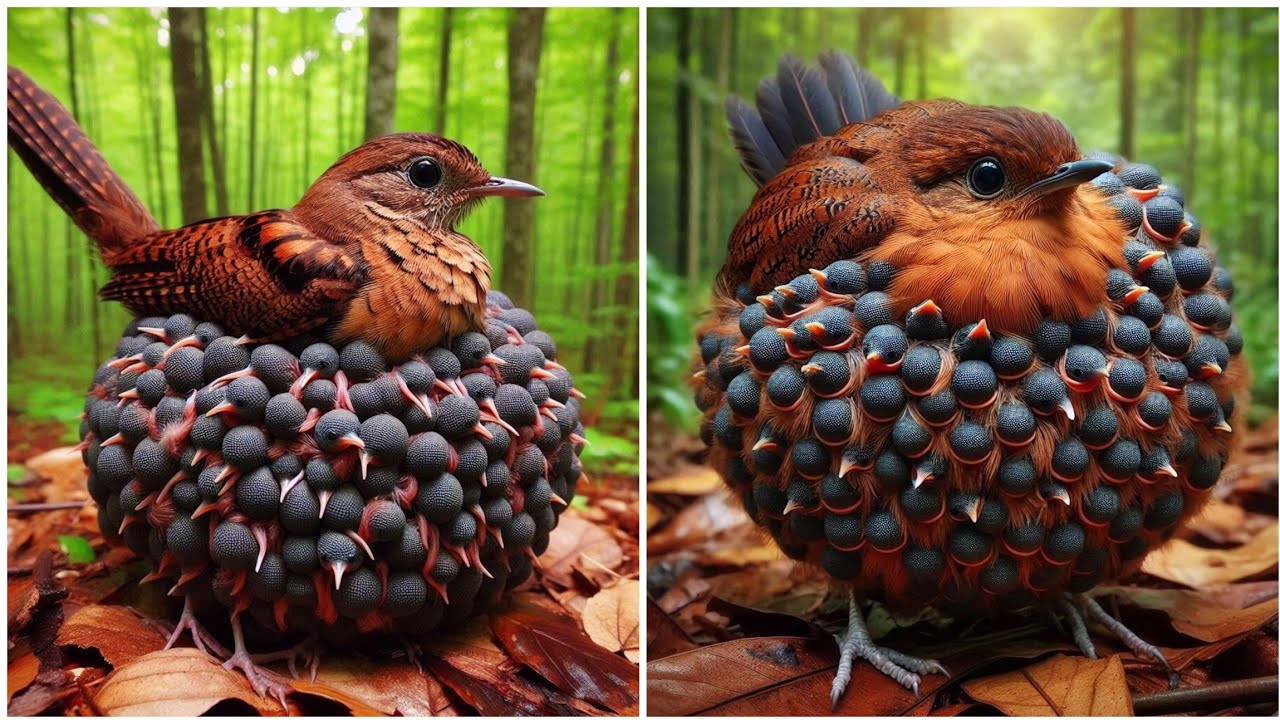 a collection of videos of the most beautiful brown forest birds in the world