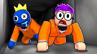 Can RAINBOW FRIENDS Escape BARRY'S PRISON RUN In ROBLOX!? (OBBY)