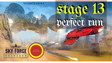 Sky Force Reloaded - Perfect Run Stage 13 Insane - making it easy - Explained - SnizelSuarez