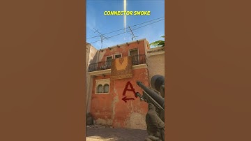 Connector Smoke From Spawn On Mirage CS2 #shorts