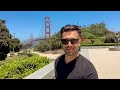 Walking across the Golden Gate Bridge - San Francisco, CA