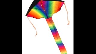 Review: Rainbow Delta Kite, 43-inch - Easy to Assemble, Launch and Fly (200' of Line)
