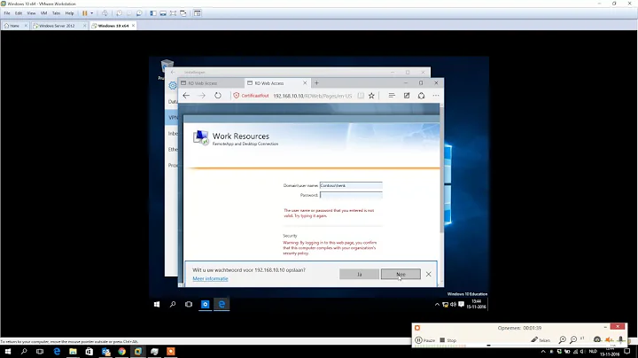 how to configure vpn and remote acces part3