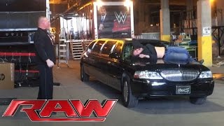 Brock Lesnar brutally attacks Dean Ambrose before Raw