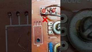 Broken Button Replace #shorts #repair #button #pcbrepair #restoration #replacement #soldering #diy