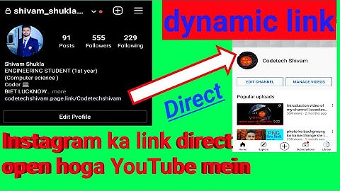 how to open Instagram link directly in YouTube | Instagram se direct YouTube | what is dynamic link