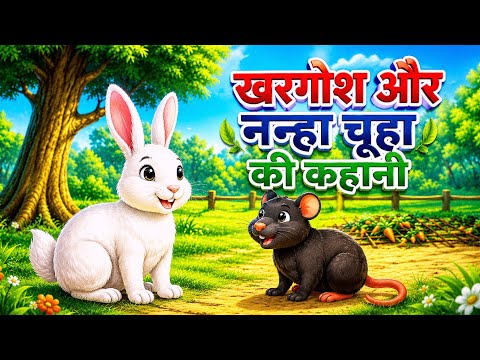 खरगोश और चूहा । Khargosh aur nanha chuha । | KAHANI | ANIMAL STORY | MORAL HINDI STORY | CARTOON 
