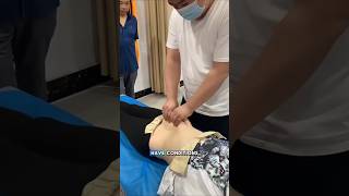 the risk of pulling the stomach hard during abdominal massage‼️#shorts #massage