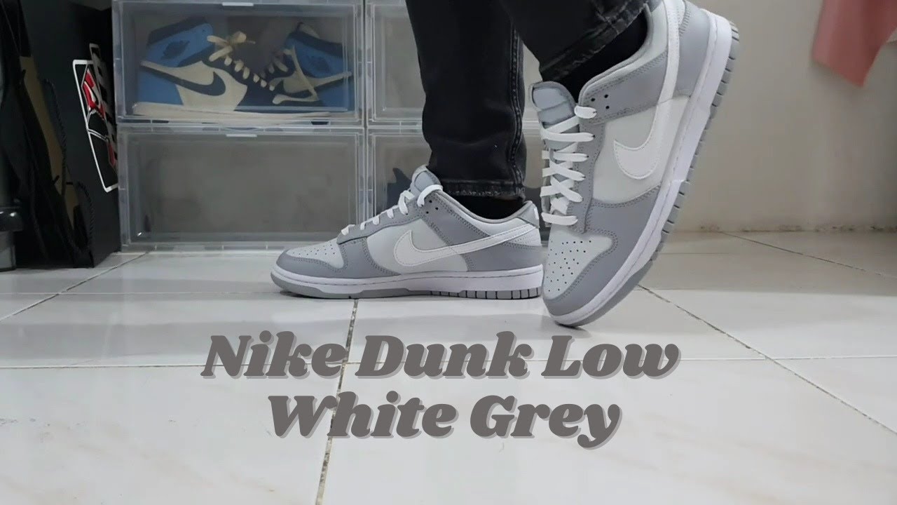 UNBOXING NIKE DUNK LOW WHITE GREY (2022 
