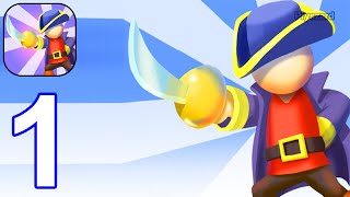 Pirate Raft - Gameplay Walkthrough Part 1 Pirate Raft War Commander Save People & Loot (Android) screenshot 2