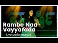 Rambe naa vaiyyarada rambe poojavibhutimath kannadasongs singerpooja