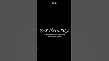 قل انما ادعوا ربي ولا اشرك به احدا | كرومات شاشة سوداء القران الكريم | القارئ حامد الغامدي