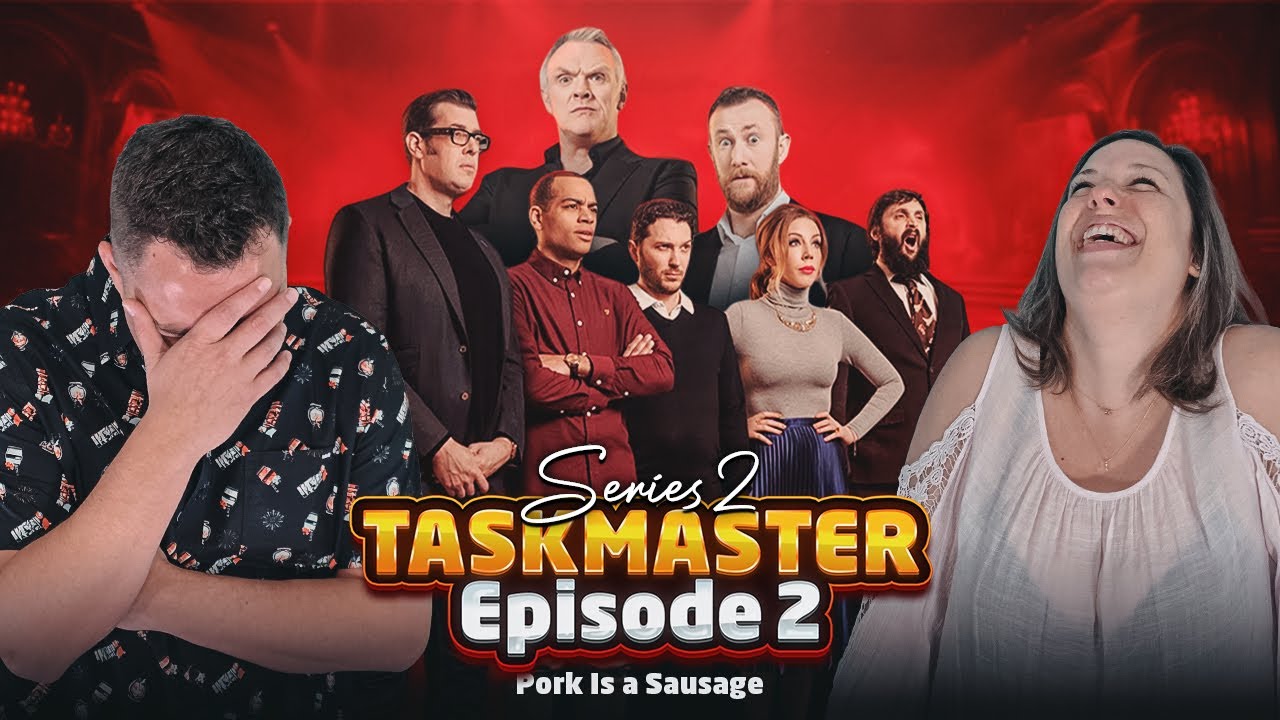 Мрачные детские песенки и полный хаос! 🐭🐁🐭 | Реакция американцев на Taskmaster 2 сезон, 2 серия