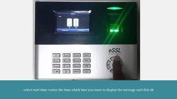 Short message public in eSSL x990