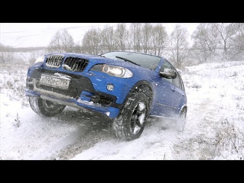 Подготовленный BMW X5 против всех - зимний оффроад с подписчиками!