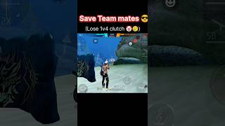 Save Team mates 😎🤡 #1vs4 #freefire #raistar #ff #trending #viral #shorts #reels