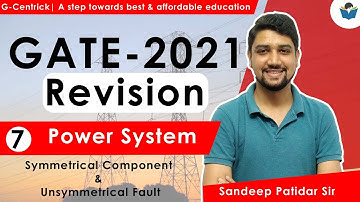 Lec 07 Symmetrical Component & Unsymmetrical Fault || Power System || Revision Series || GATE-2021