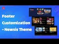 Footer Customization - Newsis Theme