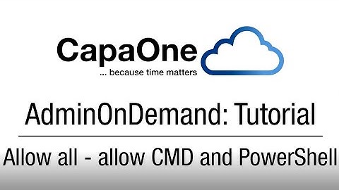 AdminOnDemand - CMD and PowerShell
