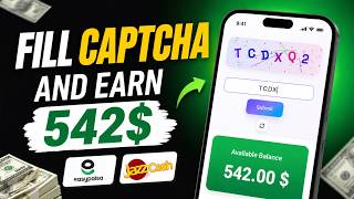 Fill Captcha & Earn $542 😱 | Captcha Earning App | EasyPaisa & JazzCash | 2026 screenshot 4