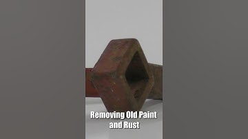 Removing Old Paint and Rust using Vapor Blasting #shorts