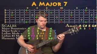 A Major 7 - Jam Concepts Guitar Lesson - Scales and Chord Voicings