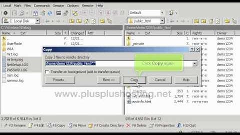 Uploading your website in WinSCP FTP