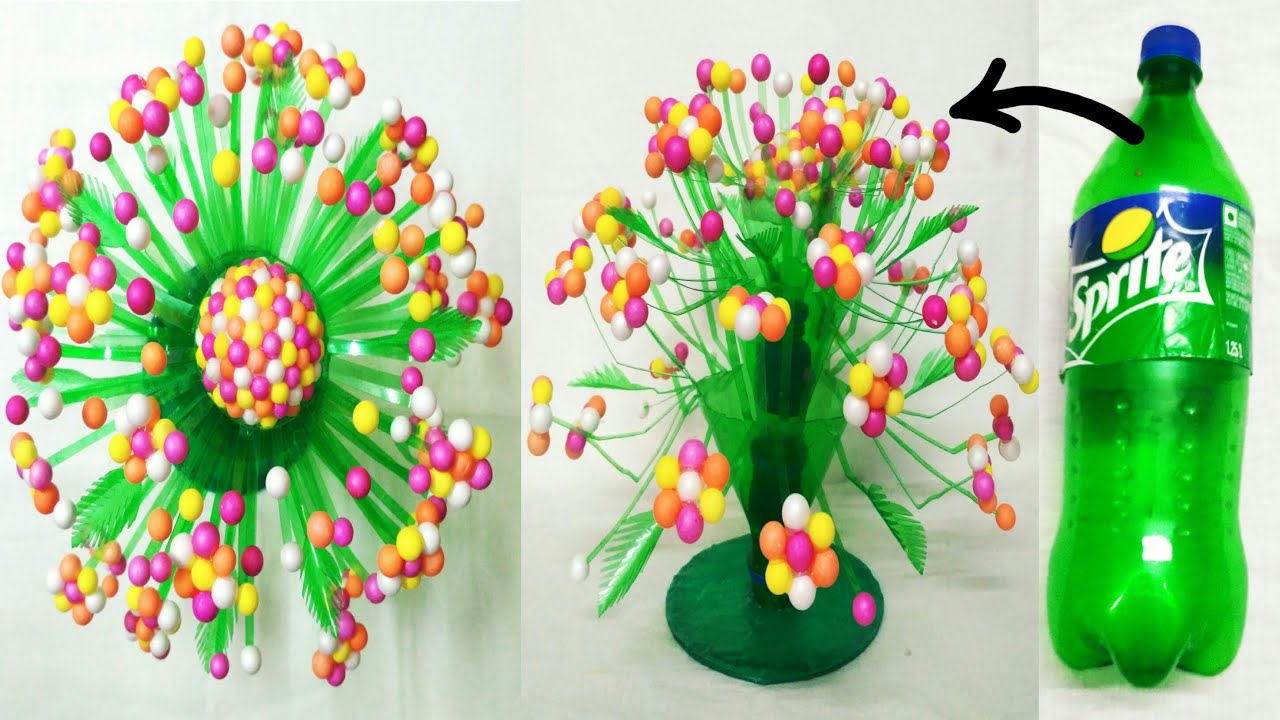 Guldasta/Guldasta Banane Ka Tarika/Plastic Bottle Guldasta/Guldasta Ka Design YouTube