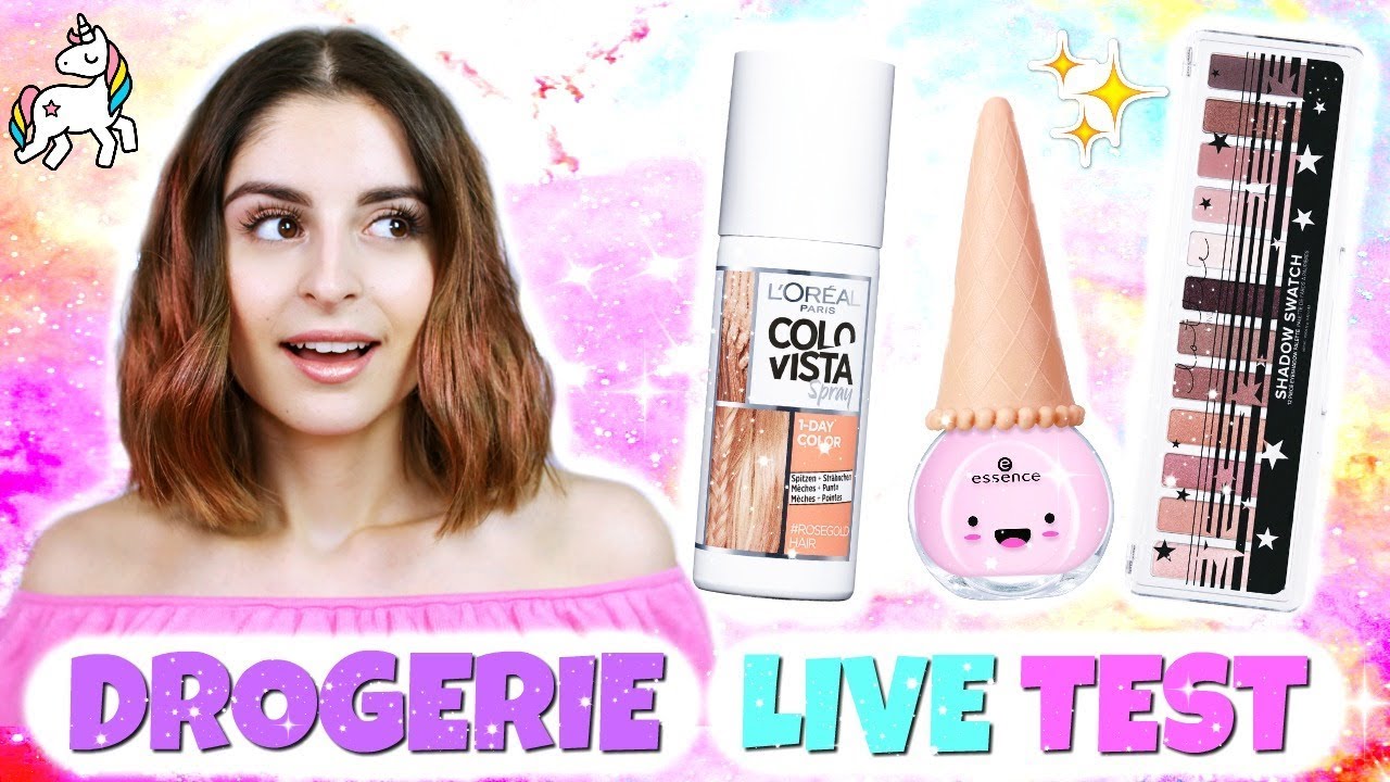 COOLE DROGERIE NEUHEITEN IM LIVE TEST 😱 | HAARE ROSÉGOLD FÄRBEN, DM, ROSSMANN & MEHR! ♡