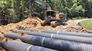 Installing A Huge Pond Overflow System