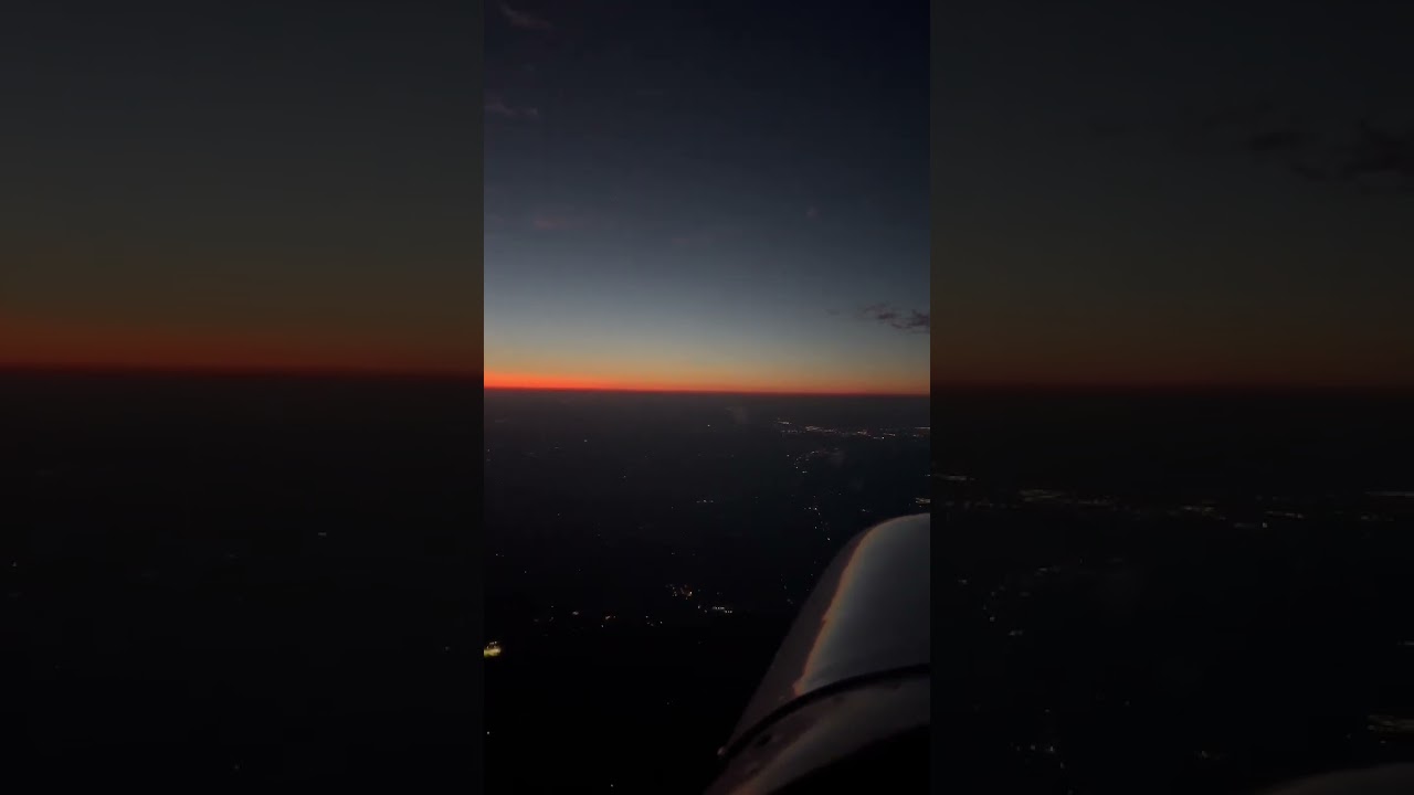 Cessna 150 Sunset flying in Ohio 