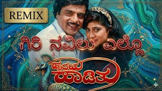 ಗಿರಿ ನವಿಲು ಎಲ್ಲೋ Remix | Giri Navilu Hello Remix | Ambareesh &amp; Malashree Hits | Hrudaya Haaditu