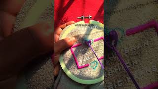 Love❤️ Shape Embroidery with Feather Stitch🪡#loveshep #federstitch #embroidery #fbreels