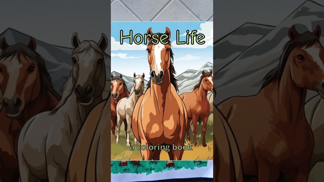 Horse Life Coloring Pages 