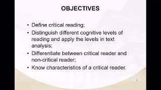 Workshop 18 ENG2611 & ENG2612 Critical Reading 19 08 2024 Project