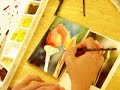 How to Paint a rose in Watercolor Painting Demonstration By Lori Andrews