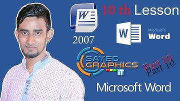 Microsoft Word 2007 MS Word tutorial in Bangla Part 10
